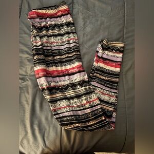 Multicolor Striped Leggings